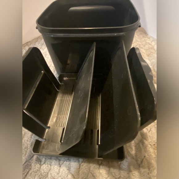 4Tupperware Modular Mates Square #2 1620-1 Recipe Photo Holder Insert Black Gray - Picture 8 of 10